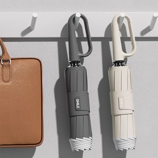 新款环扣反向自动伞男士露营徒步装备生日礼物高级感户外不湿车