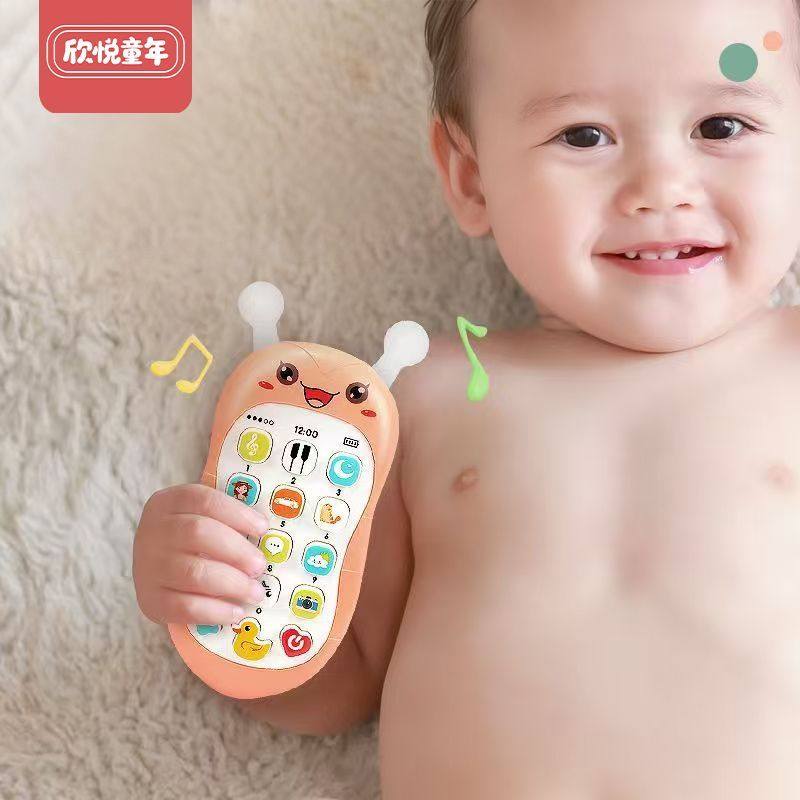 迷你卡通可咬牙仿真学习电话玩具