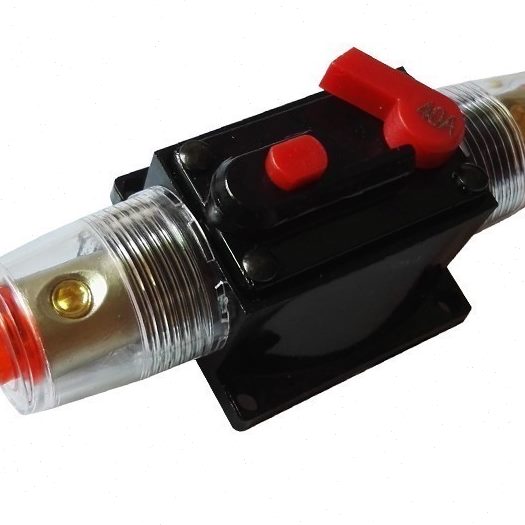 改装汽车自恢复断路器音响保险丝座短路电源自动开关盒100A200A