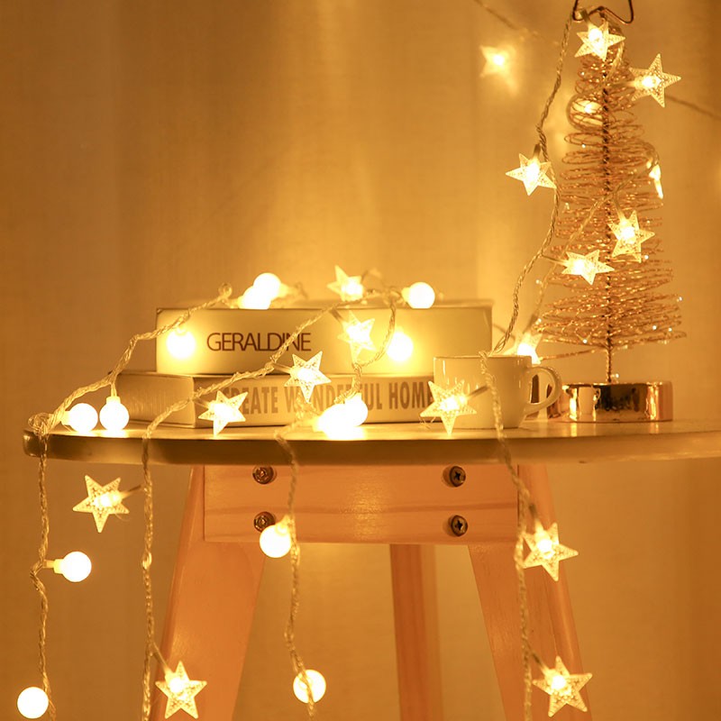 【遥控款】led星星灯彩灯闪灯串灯满天星装饰房间宿舍卧室布置灯