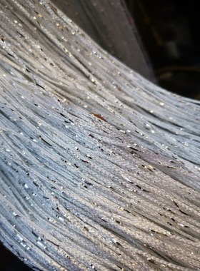 银丝白色婚庆线帘酒店婚礼现场舞台布置吊顶摩天轮道具装饰流苏帘