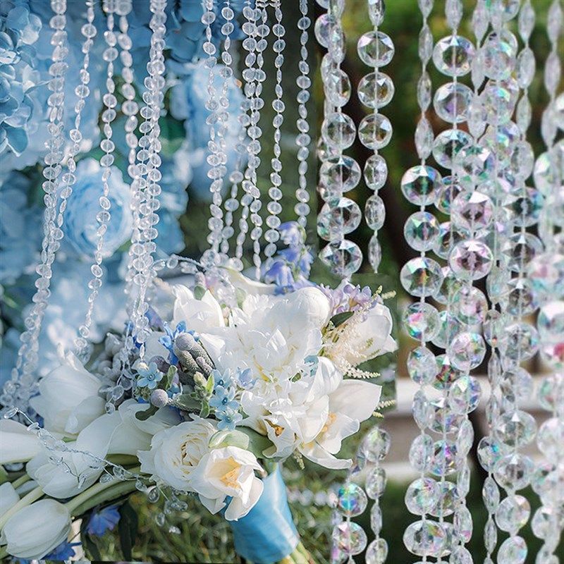 亚克力线帘珠帘婚庆舞台八角水晶路引吊顶装饰diy手工穿珠圣诞树,居家布艺,珠帘/挂帘,淘宝优惠券,粉丝福利购,淘宝优惠卷