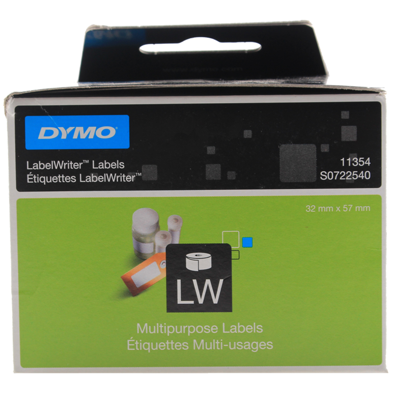 Dymo达美条码打印机标签纸11354标签打印纸30334不干胶热敏条码纸