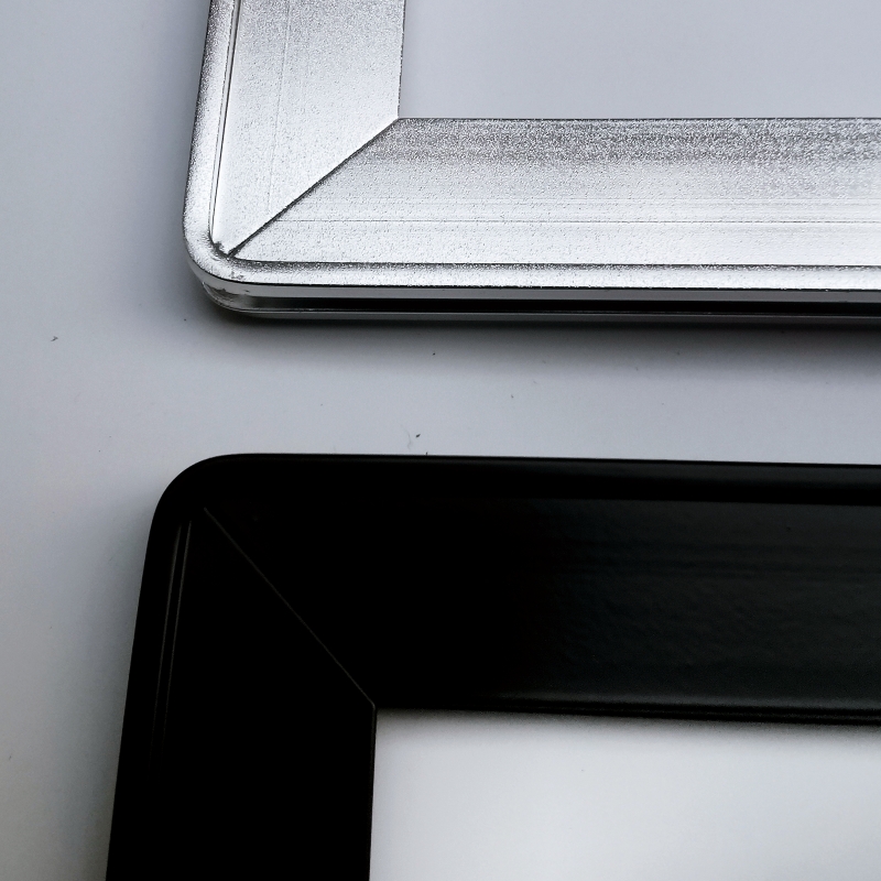 铝镁合金车牌架 新交通规则牌照架 新国标牌照框车牌框汽车牌黑色