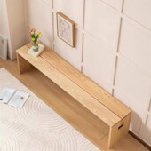 北欧实木长条凳家用餐桌长凳简约入户换鞋 凳床尾凳休息椅子 凳穿鞋