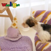 Wooligan 冰激凌猫咪玩偶猫薄荷响纸填充宠物毛绒玩具逗猫球磨牙