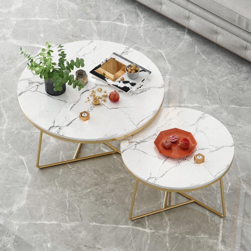 北欧金属铁艺茶几 客厅办公室卧室小户型组合小圆桌 创意简约茶桌