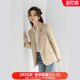 韩版 奈格薇儿小个子卡其色西装 外套女春秋2024新款 休闲气质西服
