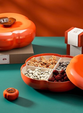 事事如意柿子果盘糖果节日混合装用品居家喜庆装饰新年摆件礼物