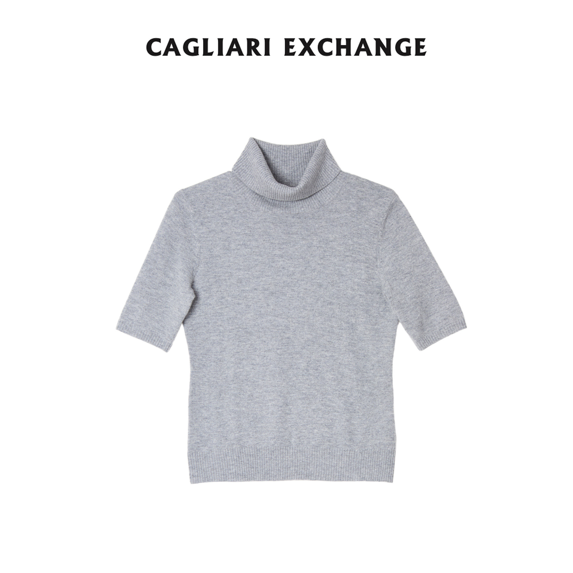CAGLIARI EXCHANGE/卡利亚里经典高领半袖套头衫4411042