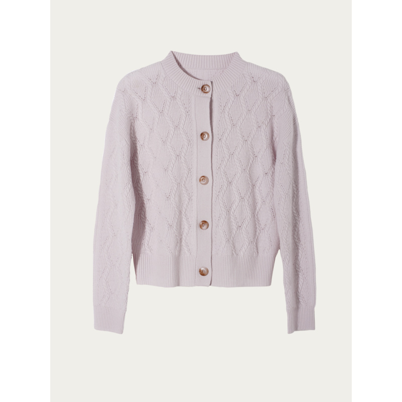 CAGLIARI EXCHANGE/卡利亚里圆领提花长袖开衫4012002