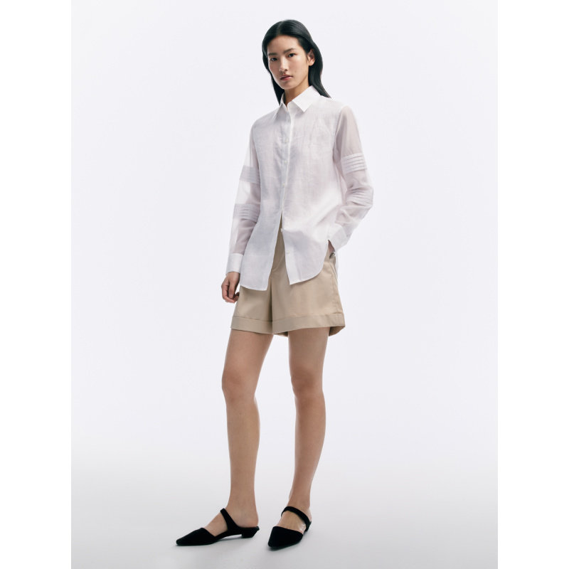 CAGLIARI EXCHANGE/卡利亚里翻折边直身短裤4105002