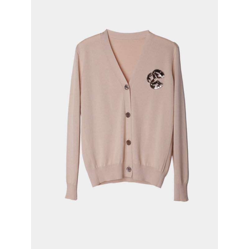 CAGLIARI EXCHANGE/卡利亚里V领长袖开衫4113001