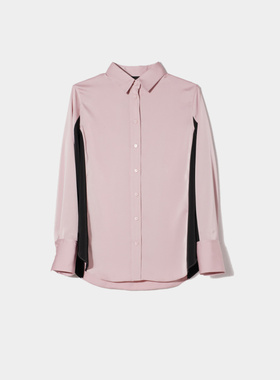 CAGLIARI EXCHANGE/卡利亚里双色拼接直身衬衫4004018