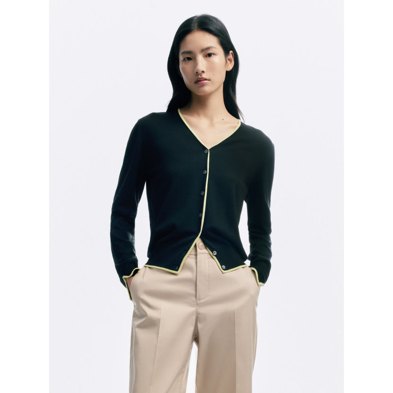 CAGLIARI EXCHANGE/卡利亚里V领长袖开衫4113009