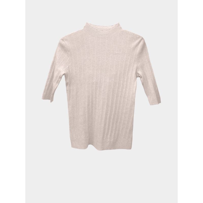 CAGLIARI EXCHANGE/卡利亚里高领抽条半袖套头衫4111004