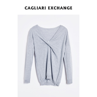CAGLIARI EXCHANGE/卡利亚里立裁扭结解构上衣4411036