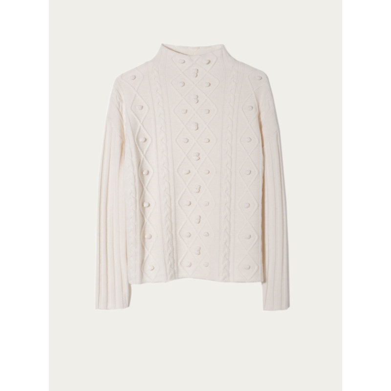 CAGLIARI EXCHANGE/卡利亚里连立领绞花套头衫4011019