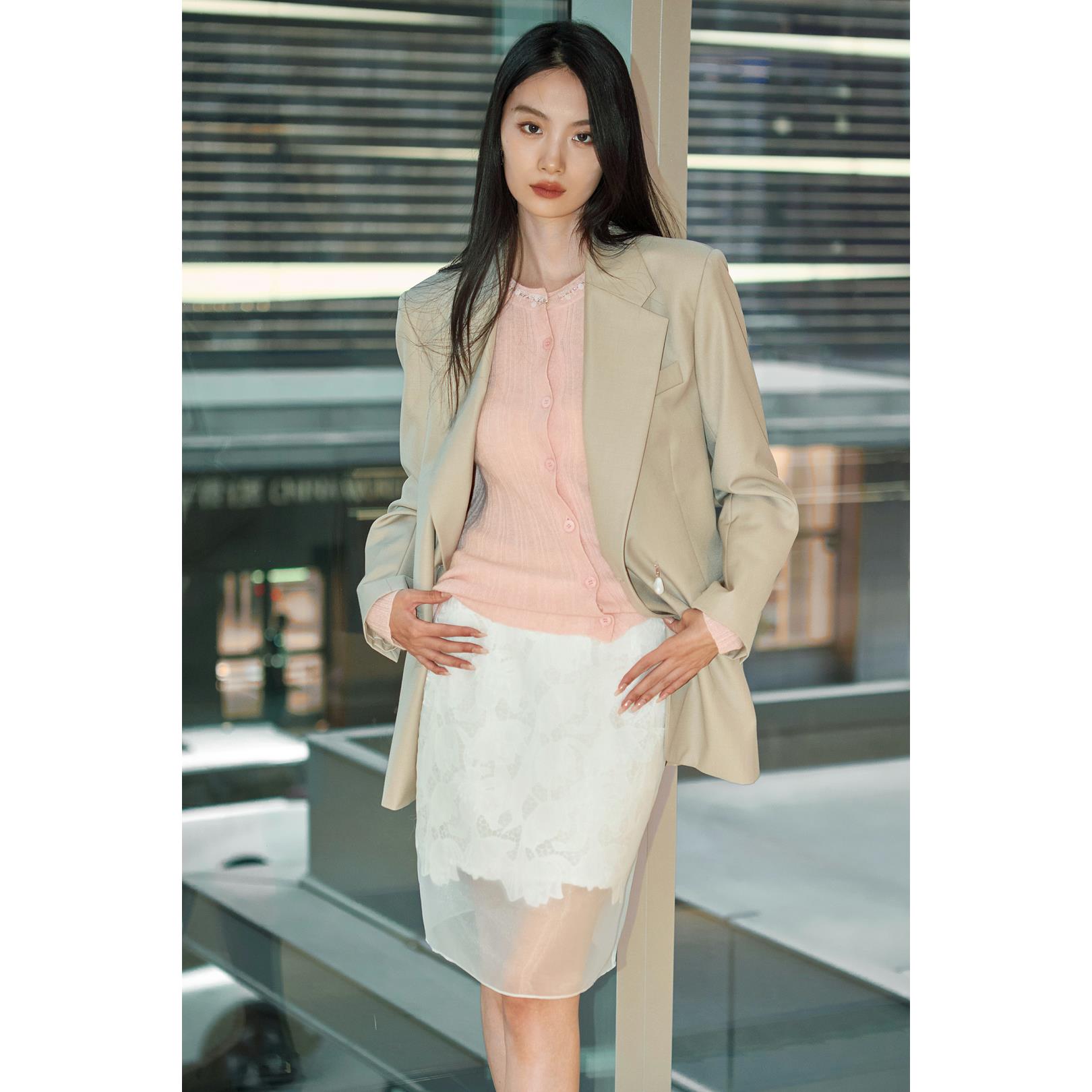 CAGLIARI EXCHANGE/卡利亚里 精纺米驼绅士西服4403220