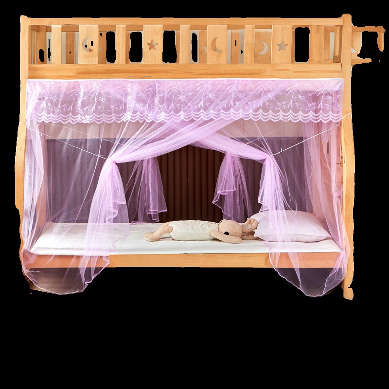 子母床蚊帐上下床家用1.2m梯形上下铺双层儿童床1.35m高低床1.5米