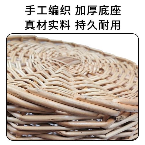 超市风幕柜陈列水果地堆柳编筐假底情景生鲜陈列篮编织筐陈列道具