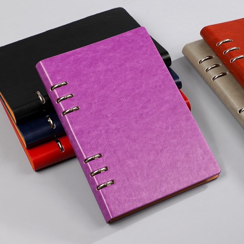 月愿顺b5活页笔记本本子可拆卸a5硬壳2023年新款高颜值商务办公记