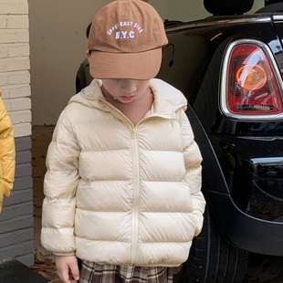 儿童轻薄羽绒服秋冬装男款女童衣服中小童装宝宝外穿婴儿冬装外套