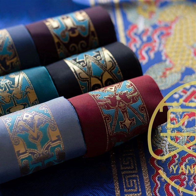 宴平 【战国铜错金嵌绿松石带钩】织金仿妆花眉子 汉服衣缘辅料,女装/女士精品,汉服半身裙,淘宝优惠券,粉丝福利购,淘宝优惠卷