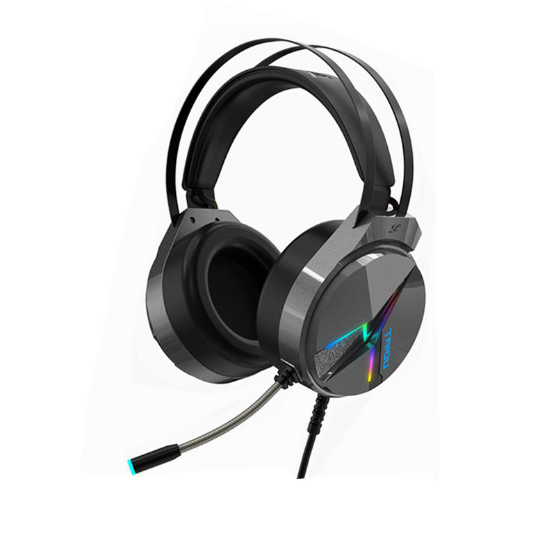 钛度电脑耳机头戴式电竞游戏专用台式机笔记本有线吃鸡耳麦带麦us