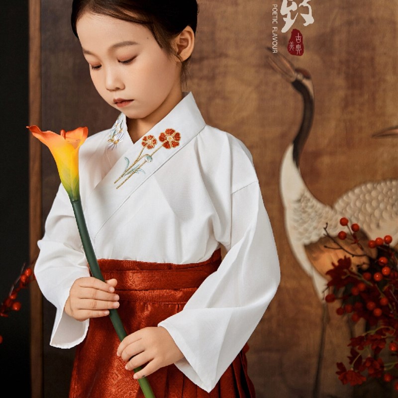 马面裙女童汉服套装上衣春夏儿童演出服模特百搭日常国风新中式