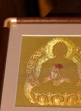 南京云锦研究所相由心生摆件佛像桌面摆画非遗手工新中式工艺品