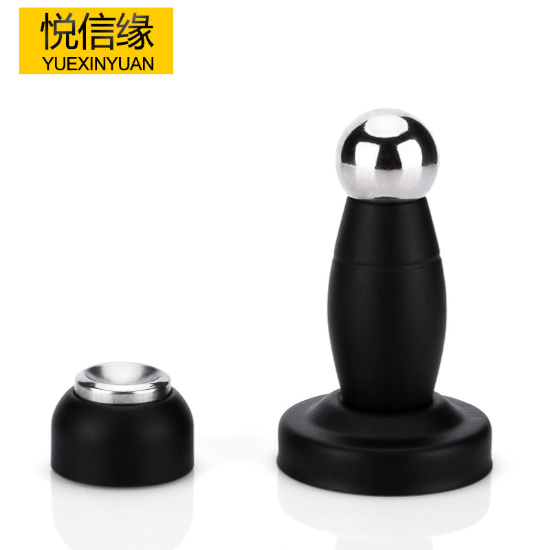 不锈钢9公分门吸强磁力门顶吸门器墙装门吸家用五金工程门碰门档