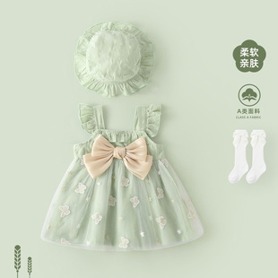 女宝宝连衣裙婴儿衣服洋气一岁女宝周岁公主裙婴幼儿礼服裙子夏季