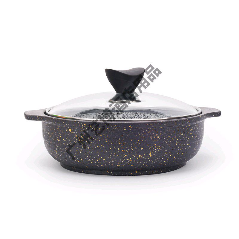 啵啵鱼专用石锅抗裂石锅干烧海鲜焖锅包铝石锅鱼耐高温电磁炉石锅