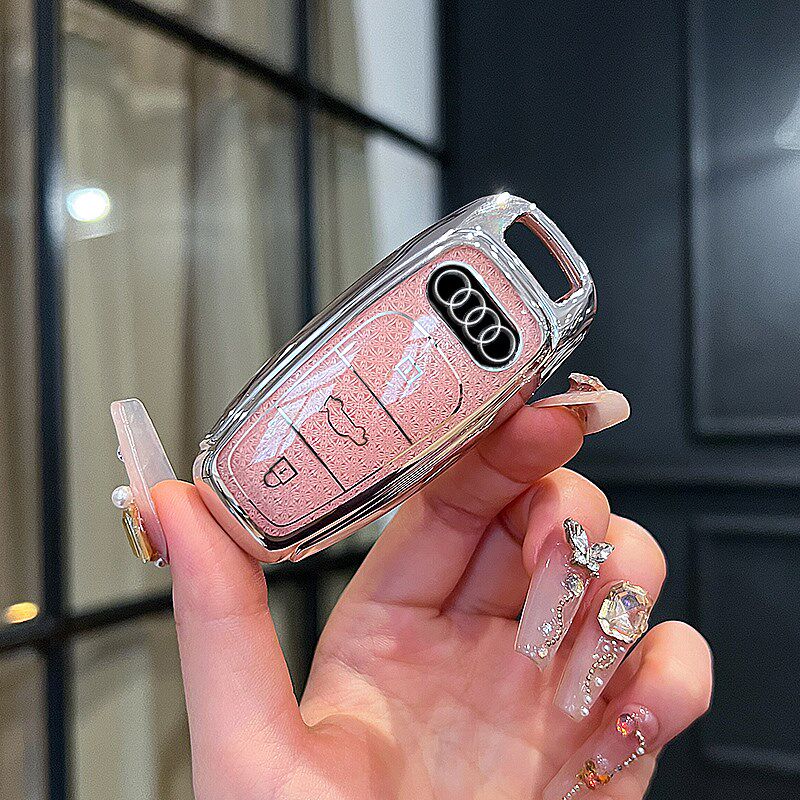 奥迪A3钥匙套Q3女士Q2L汽车A1高档A6L A4L Q5L Q7 Q8 A7 A8包扣壳