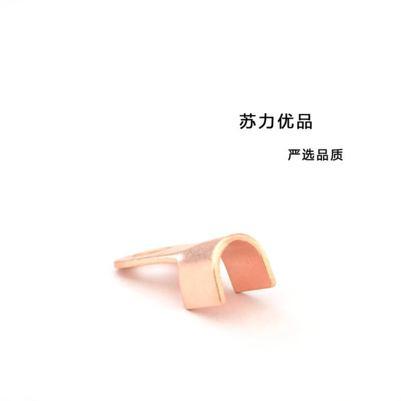 100A铜鼻子 OT-100a开口鼻 接线鼻子 8mm螺丝孔 国标A级接线端子