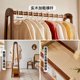 家逸全实木衣帽架卧室挂衣架落地衣架房间晾衣架网红放衣服架子