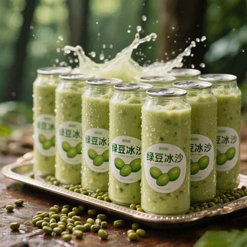 【210ML*10瓶】网红绿豆冰沙风味饮料解暑解腻健康绿豆汤整箱