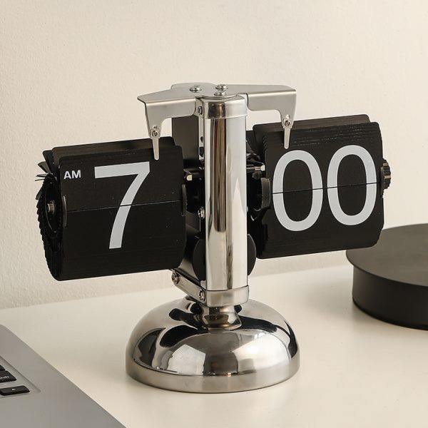 机械钟自动翻页时钟桌面电子摆台式闹钟机芯客厅装饰品摆件座钟表,家居饰品,台钟/闹钟,淘宝优惠券,粉丝福利购,淘宝优惠卷