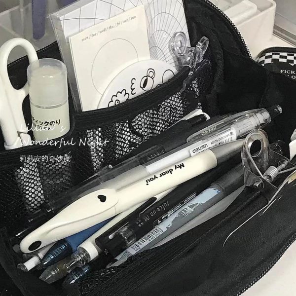 日系初心造物颜值高可爱大容量女孩冷用文具盒门小众 笔袋高中