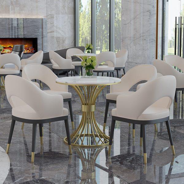 北欧轻奢售楼处部洽谈桌椅组合简约商务接待桌大理石休息区小圆桌,住宅家具,大理石餐桌,淘宝优惠券,粉丝福利购,淘宝优惠卷