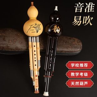 民族金丝楠竹葫芦丝树脂乐器初学者儿童C调降B调小学生专业吹奏成