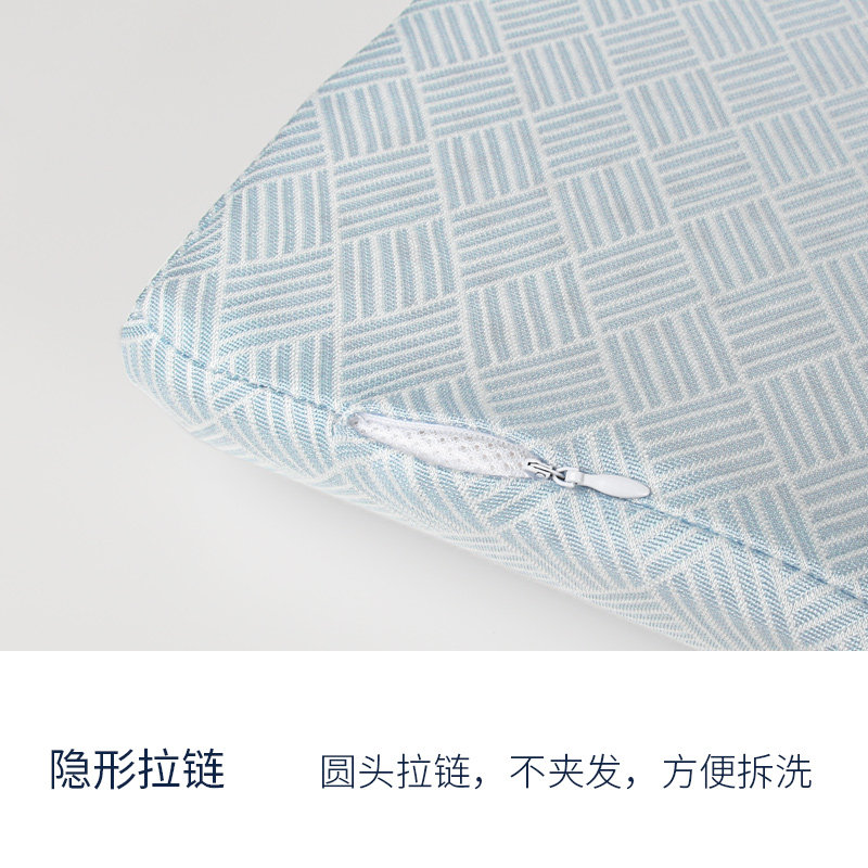 乳胶双人枕专用枕套1.2/1.5/1.8m单只四季通用纯棉不起球橡胶枕套