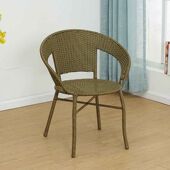 阳台藤椅单人扶手靠背椅客厅简约小藤椅家用卧室椅休闲户外藤编椅