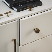 法式 古铜色黄铜柜门把手衣柜门整体橱柜抽屉柜子家俱纯铜复古做旧