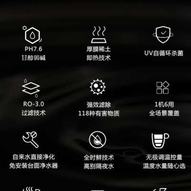 斯密斯文森净水器家用直饮加热一体机台式净饮免安装即热式饮水机