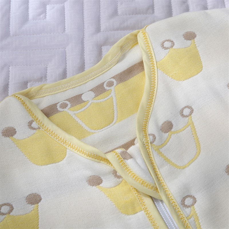 中大童儿童宝宝婴儿纱布睡袋3层6层春夏季春秋薄款纯棉四季通用