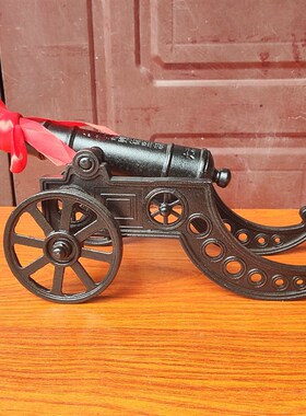 铸铁大炮模型中式摆件红衣炮户外创意落地饰品仿古大铁炮长85厘米