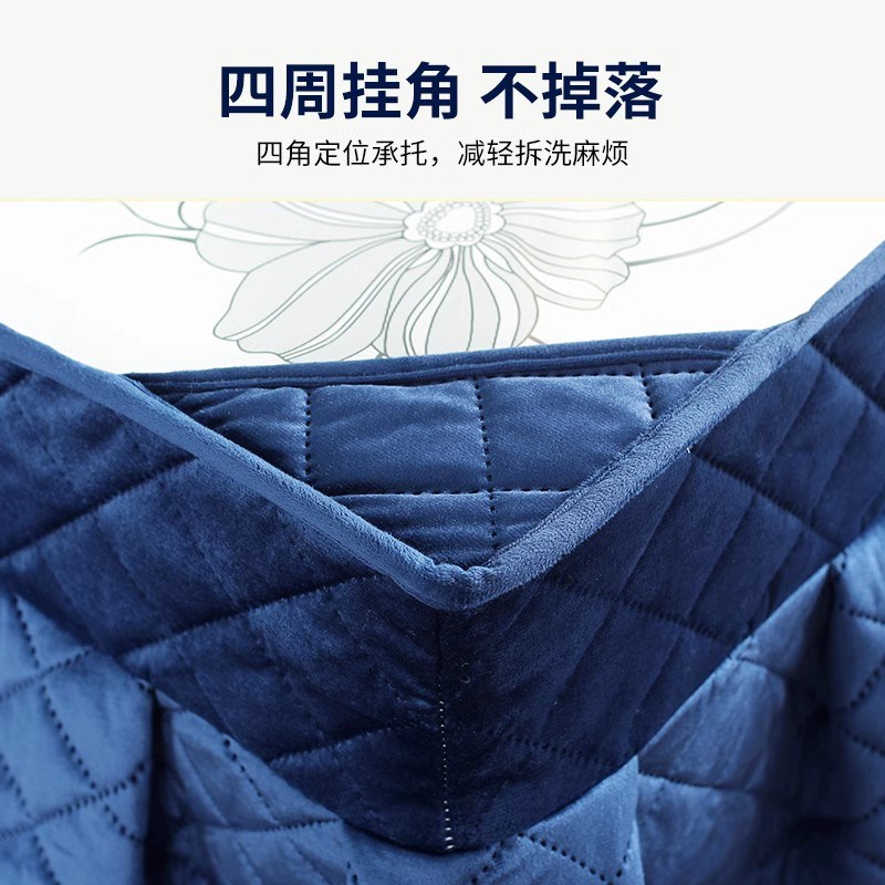 冬季新款加绒加厚长方形烤火桌取暖桌布电炉罩套烤火桌子罩套被
