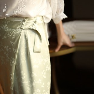 江南范2023年新款夏季改良汉服半身裙搭配旗袍汉服上衣的中式半裙